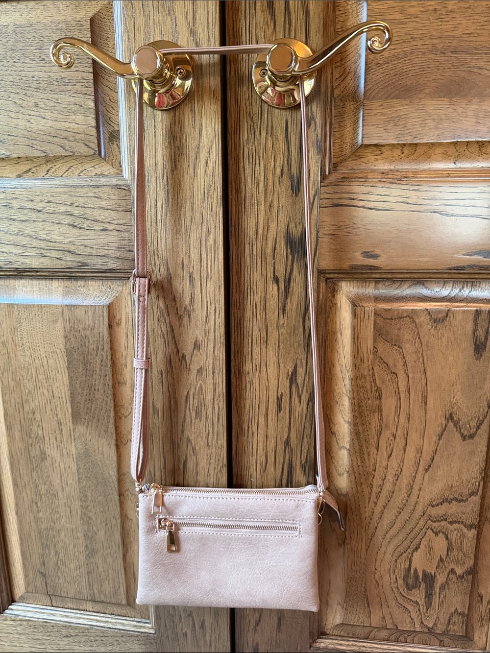 Tan Crossbody Bag - Women's Small Shoulder Purse with lots of compartments